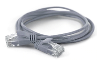 WANTEC 7295 - 0,1 m - Cat6a - U/UTP (UTP) - RJ-45 - RJ-45 - Grau