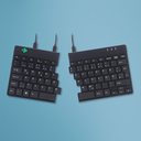 R-Go Split R-Go Break ergonomic keyboard - QWERTZ (DE) - wired - black - Mini - Wired - USB - QWERTZ - Black