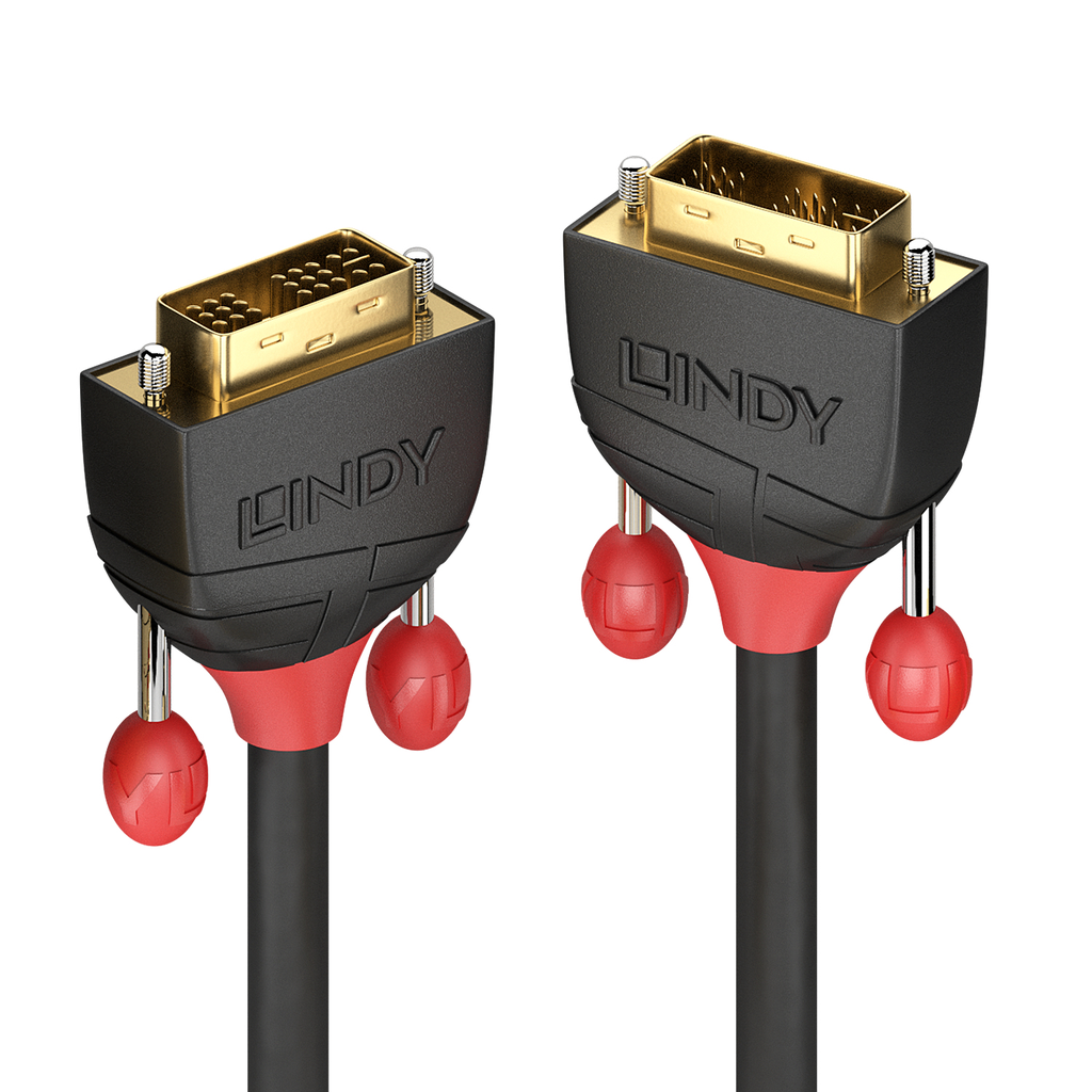 Lindy 36260 - 1 m - DVI-I - DVI-I - Male - Male - Black - Red