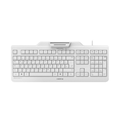 Cherry SECURE BOARD 1.0 Kabelgebundene Chipkarten Tastatur - Hell Grau - USB (QWERTZ - DE) - Standard - USB - Mechanischer Switch - QWERTZ - Grau