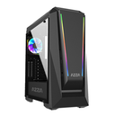 AZZA Chroma 410A - Midi Tower - PC - Schwarz - ATX,Micro ATX - 16,2 cm - 40 cm