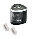 Peach PO102 - Electric pencil sharpener - Black - White - 1.2 cm - 6 mm - Battery - AA