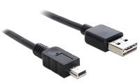 Delock 5m USB 2.0 A - mini USB m/m - 5 m - USB A - Mini-USB A - USB 2.0 - Männlich/Männlich - Schwarz