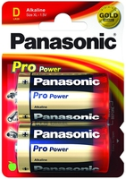 Panasonic 1x2 LR20PPG - Einwegbatterie - Alkali - 1,5 V - 2 Stück(e) - Blau - Gold - Rot - 33,6 mm