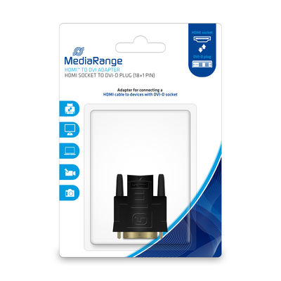 MEDIARANGE MRCS170 - DVI-D - HDMI - Schwarz