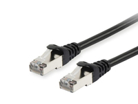 Equip Cat.6A S/FTP Patch Cable - 15m - Black - 15 m - Cat6a - S/FTP (S-STP) - RJ-45 - RJ-45