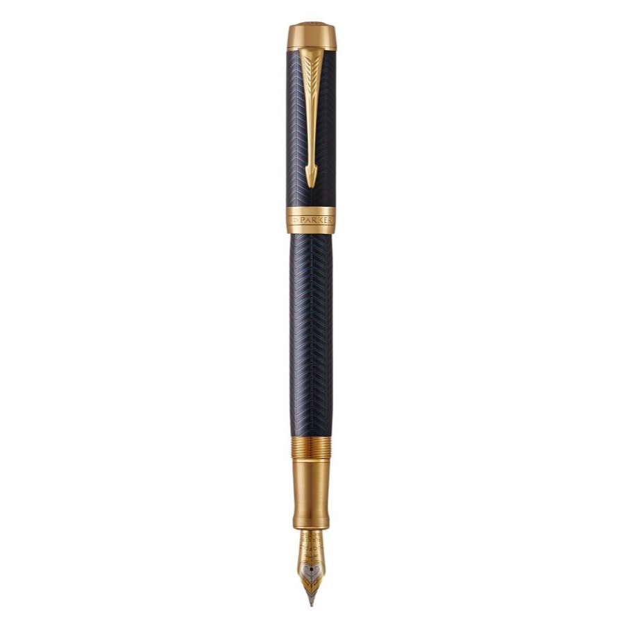 Parker Duofold - Blau - Kartuschenfüllsystem - Blau - Gold - Gold/Rhodium - Medium