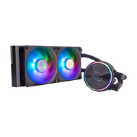 Cooler Master MasterLiquid PL240 Flux - Flüssigkeitskühlung - 12 cm - 2300 RPM - 32 dB - 72,37 cfm - Schwarz