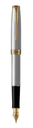 Parker 1931505 - Black,Gold,Stainless steel - Blue - Metal,Stainless steel - Gold - Round nib - Gold/Stainless Steel