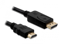 Delock Video- / Audiokabel - DisplayPort / HDMI - 20-poliger DisplayPort (M) - HDMI, 19-polig (M) - 1 m - ( HDMI 1.3 )