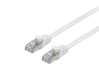 Equip Cat.6A U/FTP Flat Patch Cable - 2.0m - White - 2 m - Cat6a - U/FTP (STP) - RJ-45 - RJ-45