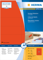 HERMA 4557 - Rot - Rechteck - A4 - Universal - Matte - Laser/Inkjet