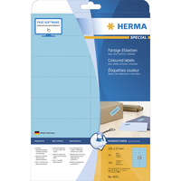 HERMA 4553 - Blue - Rectangle - A4 - Universal - Matte - Laser/Inkjet