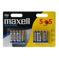 Maxell AAA - Single-use battery - Alkaline - 1.5 V - 10 pc(s) - Multicolour - 10 mm