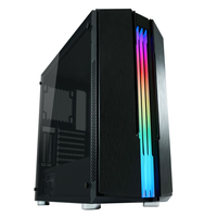 LC-Power Gaming 702B - Skyscraper_X - Midi Tower - PC - Schwarz - ATX - micro ATX - Mini-ITX - Metall - Kunststoff - Gehärtetes Glas - Gaming