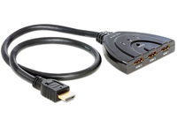 Delock 87619 - HDMI - Schwarz - 1024 x 768 (XGA) - 1600 x 1200 (UXGA) - 1920 x 1080 (HD 1080) - 640 x 480 (VGA) - 800 x 600 (SVGA) - 0,6 m