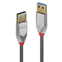 Lindy 36626 1m USB A USB A Männlich Männlich Grau USB Kabel
