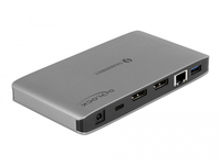 Delock 87777 - Kabelgebunden - Thunderbolt 3 - 60 W - 3,5 mm - 10,100,1000 Mbit/s - Grau