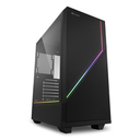 Sharkoon RGB FLOW - Midi Tower - PC - Black - ATX - micro ATX - Mini-ITX - Multi - 16.5 cm