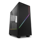 Sharkoon RGB FLOW - Midi Tower - PC - Schwarz - ATX - micro ATX - Mini-ITX - Multi - 16,5 cm