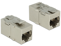 Delock 2xRJ45 - Silber - RJ45 - RJ45 - Gold - 16,8 mm - 30 mm