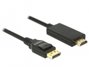 Delock 85319 - 5 m - DisplayPort - HDMI - Male - Male - Straight