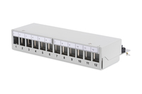 DIGITUS Desktop Modular Patch Panel, geschirmt, 12-Port