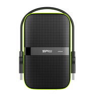 Silicon Power Armor A60 - 4000 GB - 2.5" - 3.2 Gen 1 (3.1 Gen 1) - Black - Green