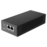 Edimax GP-102IT - 10 Gigabit Ethernet - 100 Gigabit Ethernet - Gigabit Ethernet - 10,100,1000 Mbit/s - IEEE 802.3af,IEEE 802.3at,IEEE 802.3bt - Schwarz - 60 W - 100 - 240 V