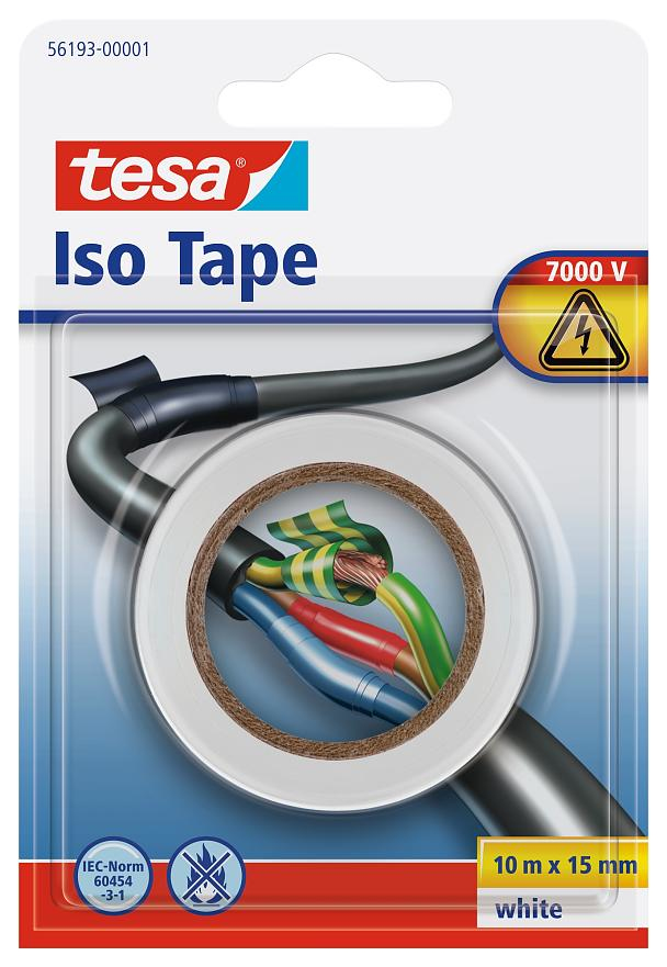 Tesa 56193-00001 - 1 Stück(e) - Weiß - PVC - 6 V - Sichtverpackung - IEC 454-3-1