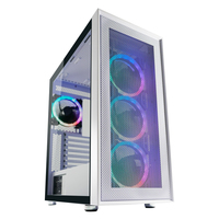 LC-Power Gaming 802W - Midi Tower - PC - White - ATX - micro ATX - Mini-ITX - Metal - Plastic - Tempered glass - Multi