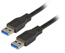 EFB Elektronik USB3.0 Anschlusskabel A-A, St.-St., 1,0m, schwarz, Premium