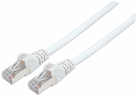 Intellinet Network Patch Cable - Cat7 Cable/Cat6A Plugs - 15m - White - Copper - S/FTP - LSOH / LSZH - PVC - Gold Plated Contacts - Snagless - Booted - Polybag - 15 m - Cat7 - S/FTP (S-STP) - RJ-45 - RJ-45 - White