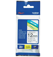 Brother Non laminated black on white tape - Black on white - TZ - Black - Thermal transfer - Brother - PT-200 - PT-210E - PT-220 - PT-300 - PT-310 - PT-340 - PT-340C - PT-350 - PT-540 - PT-540C - PT-550,...