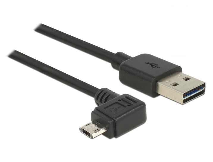 Delock 83853 - 2 m - USB A - Micro-USB B - USB 2.0 - Männlich/Männlich - Schwarz