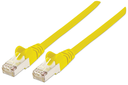 Intellinet Network Patch Cable - Cat6A - 5m - Yellow - Copper - S/FTP - LSOH / LSZH - PVC - RJ45 - Gold Plated Contacts - Snagless - Booted - Polybag - 5 m - Cat6a - S/FTP (S-STP) - RJ-45 - RJ-45 - Yellow