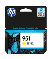 HP 951 Yellow Officejet Ink Cartridge - Original - Pigment-based ink - Yellow - Officejet Pro 251dw - Officejet Pro 276dw - Officejet Pro 8100 ePrinter - Officejet Pro 8600 e-AiO,... - 1 pc(s) - Inkjet printing