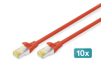 DIGITUS CAT 6A S/FTP patch cord, 10 pieces