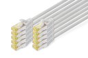 DIGITUS CAT 6A S/FTP patch cord, 10 pieces