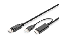 DIGITUS 4K HDMI Adapter Cable - HDMI to DisplayPort