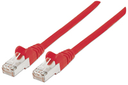 Intellinet Network Patch Cable - Cat6A - 10m - Red - Copper - S/FTP - LSOH / LSZH - PVC - RJ45 - Gold Plated Contacts - Snagless - Booted - Lifetime Warranty - Polybag - 10 m - Cat6a - S/FTP (S-STP) - RJ-45 - RJ-45