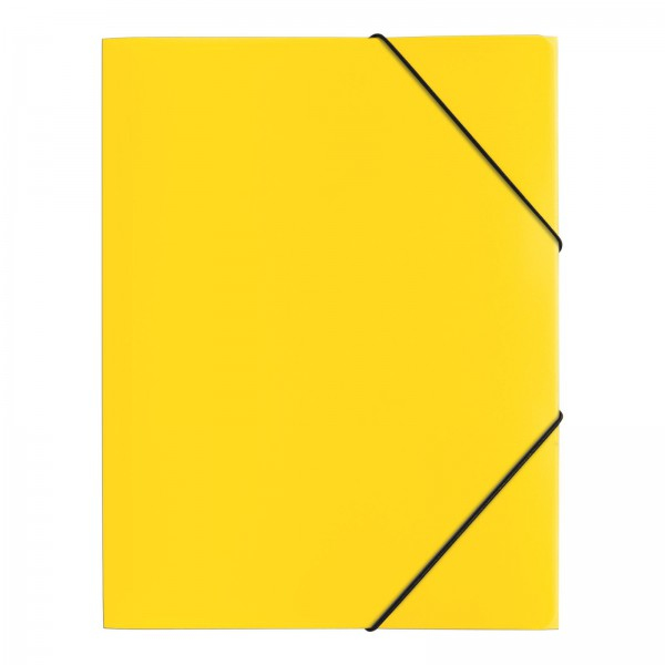 Pagna PP 12 - Presentation folder - A4 - Polypropylene (PP) - Yellow - Landscape - Snap fastener