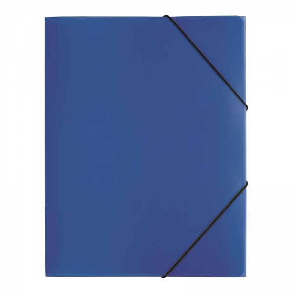 Pagna PP 12 - Presentation folder - A4 - Polypropylene (PP) - Blue - Landscape - Snap fastener