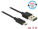 Delock EASY-USB - USB-Kabel - 5-polig Micro-USB Typ B (M) bis USB (M)