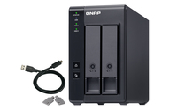 QNAP TR-002 - HDD/SSD enclosure - 2.5/3.5" - Serial ATA II - Serial ATA III - 6 Gbit/s - Hot-swap - Black