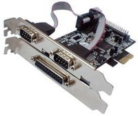 Longshine Serial & Parallel PCIe Card - PCIe - FCC - CE - MosChip MCS9901 - 0 - 70 °C - Windows 2000/XP/Vista Linux Mac 10.X DOS - PCI Express 1.0a