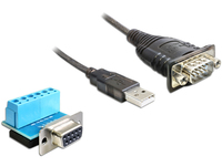 Delock 62406 - Schwarz - 0,82 m - USB Typ-A - DB-9 - Männlich - Männlich