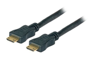 EFB Elektronik HighSpeed HDMI+ Kabel w.Eth. C-C St-St 1.0m schwarz Full HD - 3D 1080p Deep Color - Kabel - Audio/Multimedia