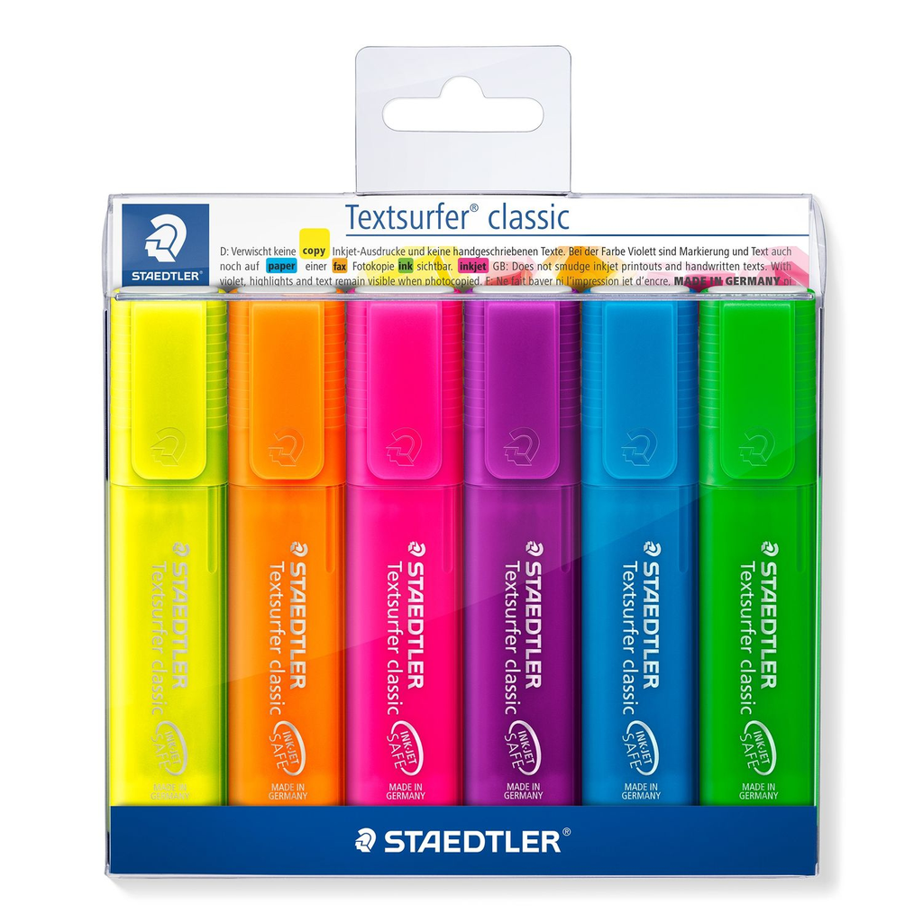 STAEDTLER 364 P WP6 - 6 pc(s) - Multicolour - Figured tip - Multicolour