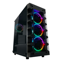 LC-Power Gaming 709B - Solar_System_X - Midi Tower - PC - Black - ATX - micro ATX - Mini-ITX - Metal - Plastic - Tempered glass - Gaming